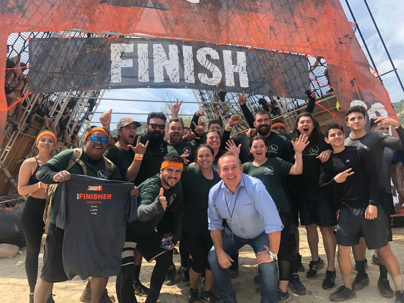 GeoSnapShot CEO Andy Edwards at Tough Mudder LA while in the US to sign the deal with Tough Mudder